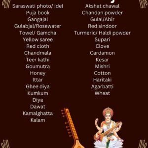 Saraswati puja kit